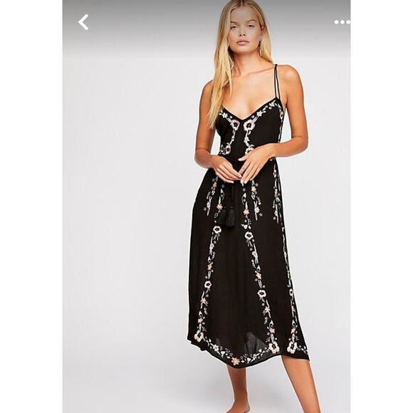 Free People Dresses & Skirts - Free People Wild Georgia Slip Women's Dress SZ XS Embroidery Boho